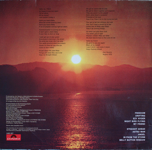 Jimi Hendrix - The Cry Of Love (LP, Album) - De Platen Aap – Vinylwinkel in Brielle & online webshop voor muziekliefhebbers