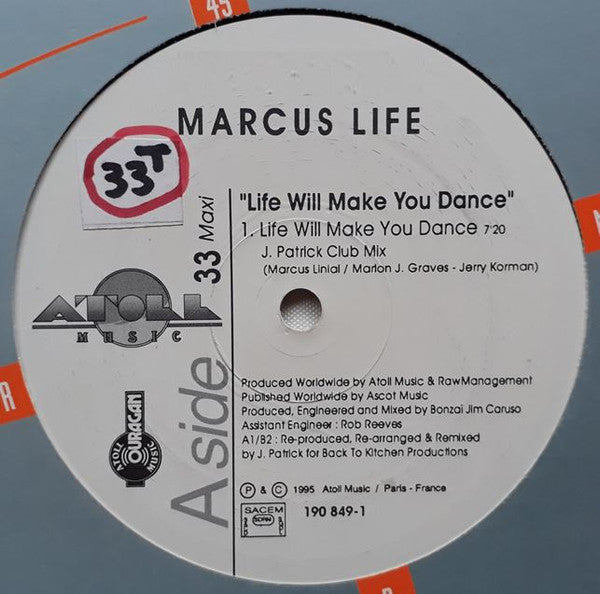 Marcus Life : Life Will Make You Dance (12")