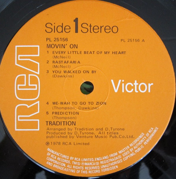 Tradition : Moving On (LP, Album)