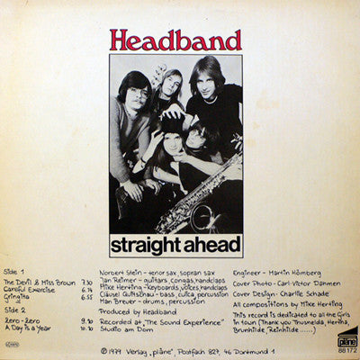 Headband (2) : Straight Ahead (LP, Album)