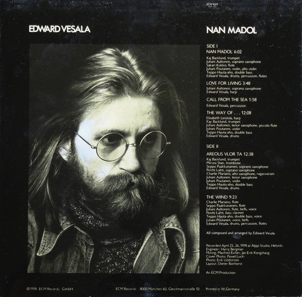Edward Vesala : Nan Madol (LP, Album, RE)