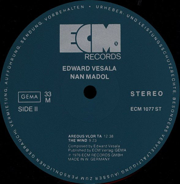 Edward Vesala : Nan Madol (LP, Album, RE)