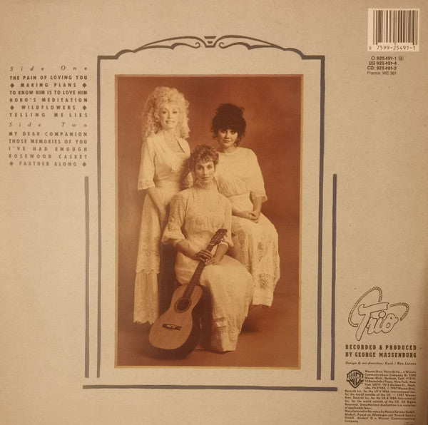 Dolly Parton, Linda Ronstadt, Emmylou Harris : Trio (LP, Album)