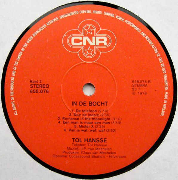 Tol Hansse : In De Bocht (LP, Album)