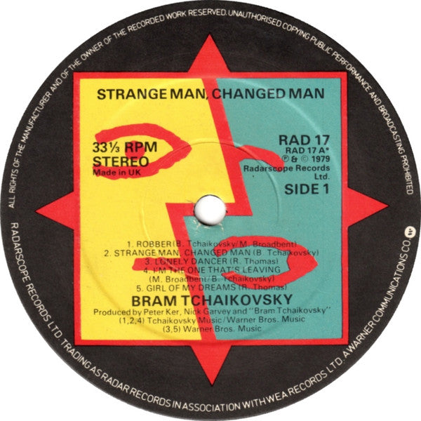Bram Tchaikovsky : Strange Man, Changed Man (LP, Album)