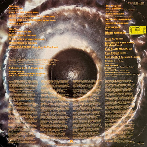 Bruford : Feels Good To Me (LP, Album)