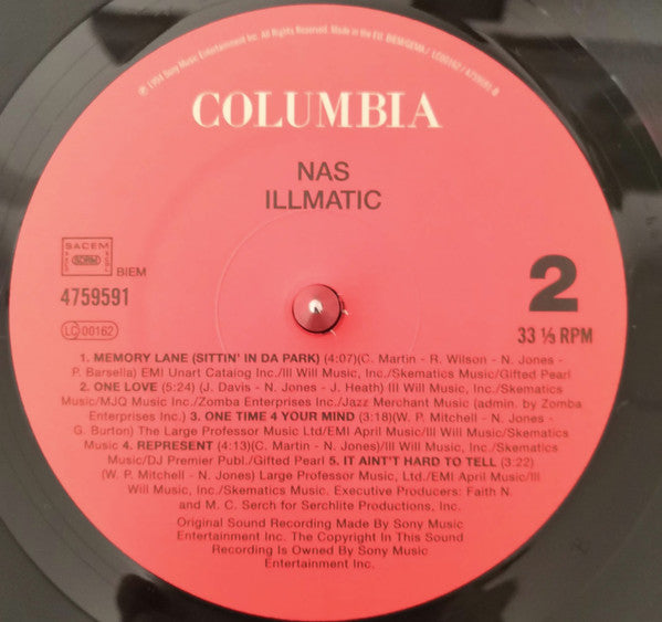 Nas - Illmatic (LP, Album, RE) - De Platen Aap – Vinylwinkel in Brielle & online webshop voor muziekliefhebbers