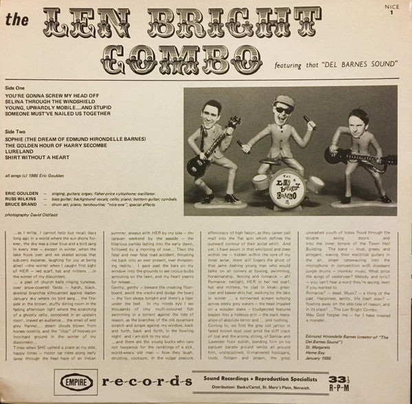 The Len Bright Combo : The Len Bright Combo Present . . . The Len Bright Combo . . . By The Len Bright Combo (LP)