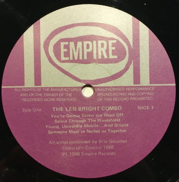 The Len Bright Combo : The Len Bright Combo Present . . . The Len Bright Combo . . . By The Len Bright Combo (LP)