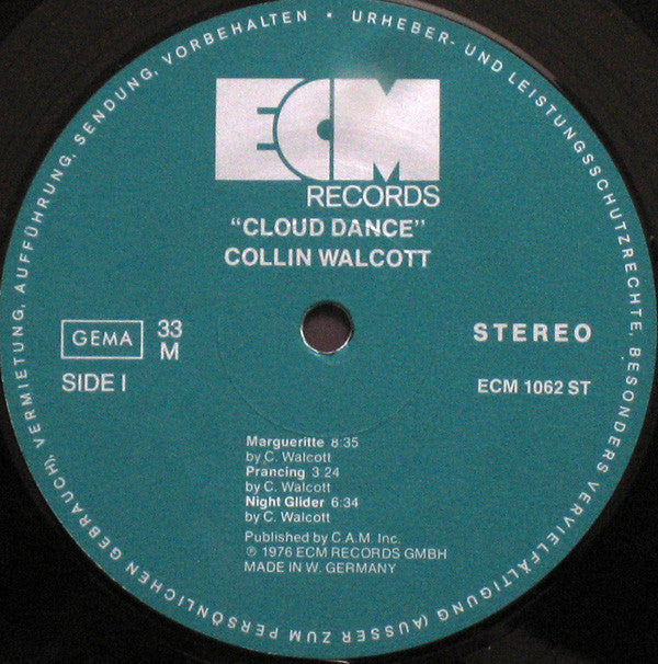Collin Walcott : Cloud Dance (LP, Album)