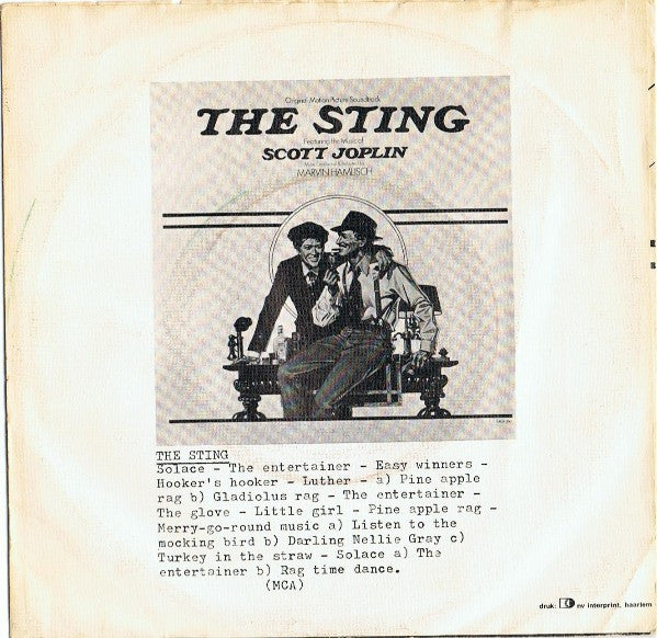 Marvin Hamlisch : Music From "The Sting" - The Entertainer (7", Single)