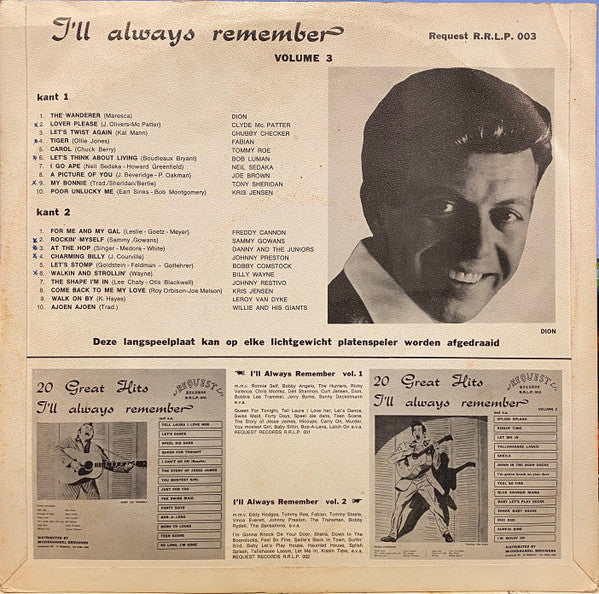 Various : 20 Great Oldies -  I'll Always Remember Volume 3 (LP, Comp)