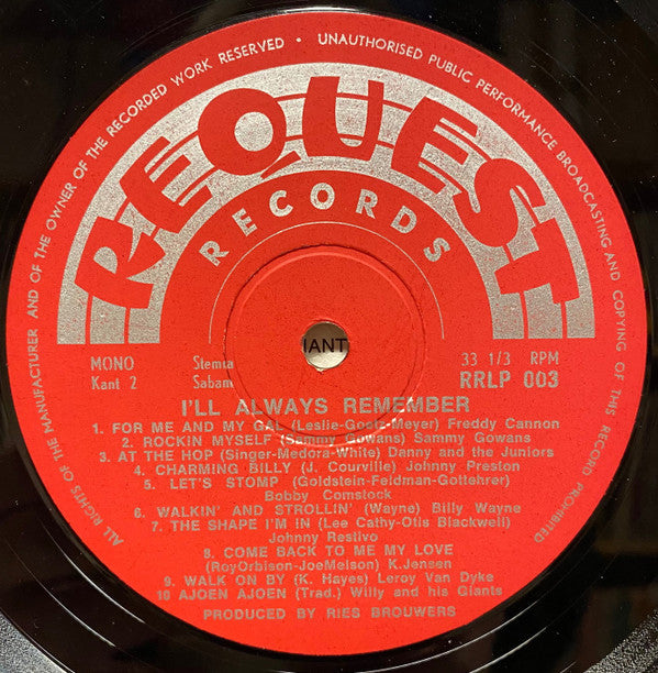 Various : 20 Great Oldies -  I'll Always Remember Volume 3 (LP, Comp)