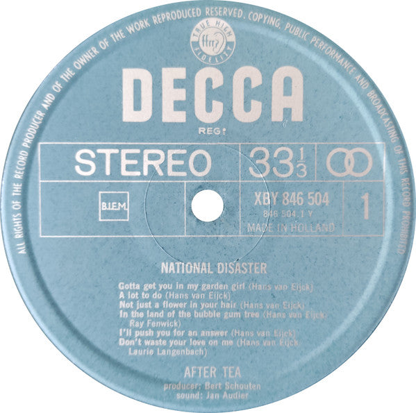 After Tea : National Disaster (LP, Album)