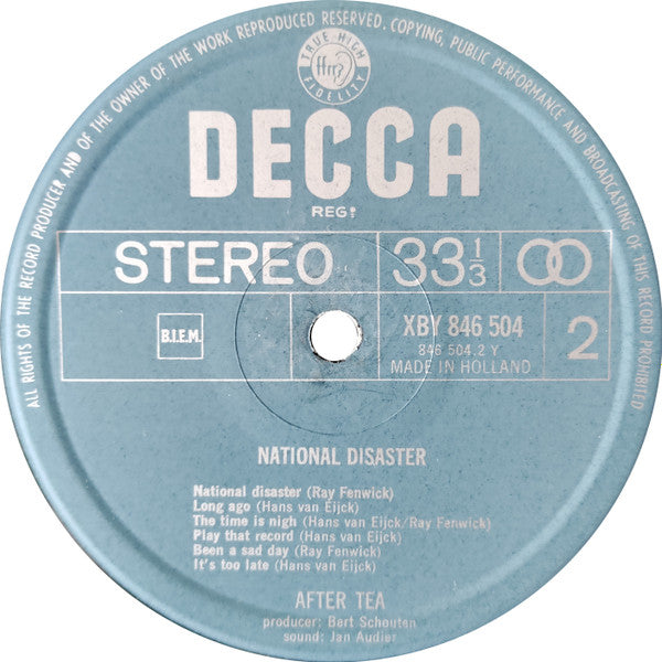 After Tea : National Disaster (LP, Album)