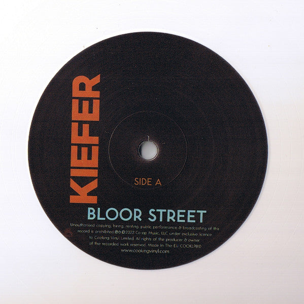 Kiefer Sutherland : Bloor Street (LP, Album, Ltd, Whi)