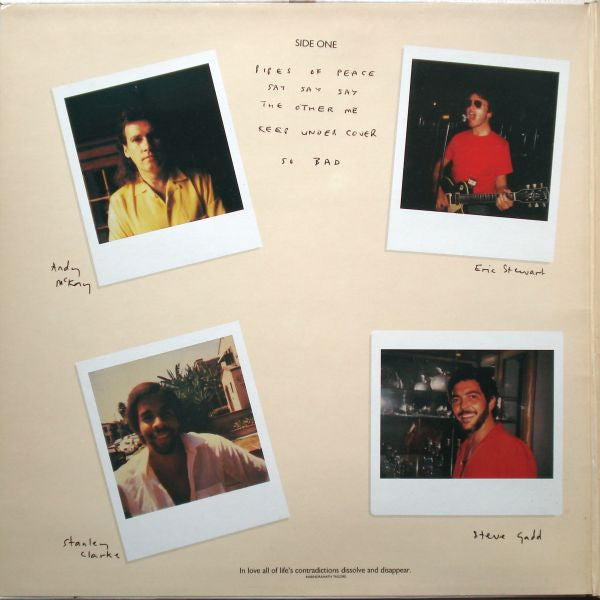 Paul McCartney - Pipes Of Peace (LP, Album, Gat) - De Platen Aap – Vinylwinkel in Brielle & online webshop voor muziekliefhebbers
