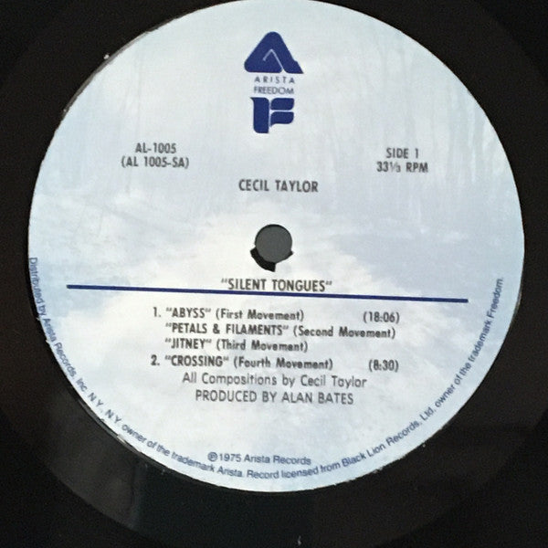 Cecil Taylor : Silent Tongues: Live At Montreux '74 (LP, Album)