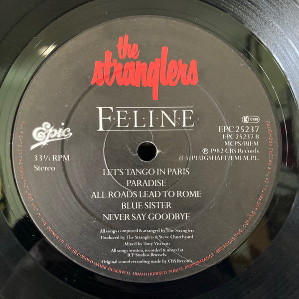The Stranglers : Feline (LP, Album, Emb)