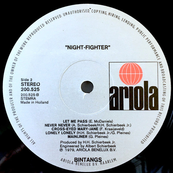 Bintangs : Night-Fighter (LP, Album)