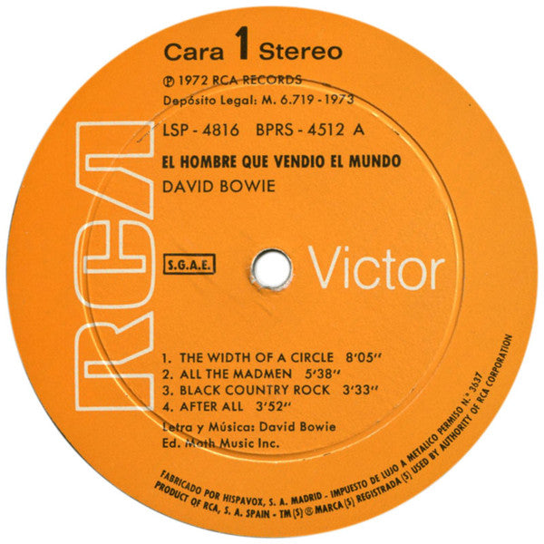 David Bowie : El Hombre Que Vendió El Mundo (LP, Album, RE, His)
