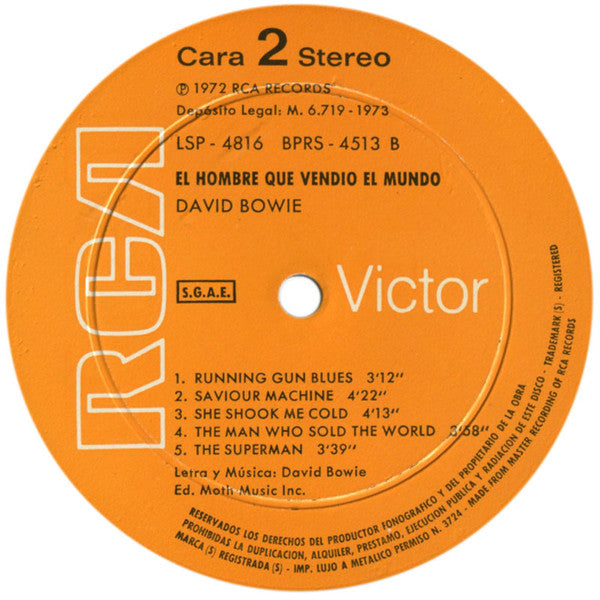 David Bowie : El Hombre Que Vendió El Mundo (LP, Album, RE, His)