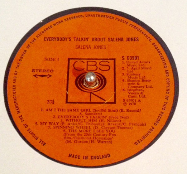 Salena Jones : Everybody's Talkin' About Salena Jones (LP, Album)
