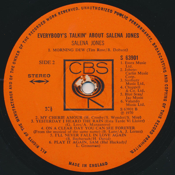 Salena Jones : Everybody's Talkin' About Salena Jones (LP, Album)