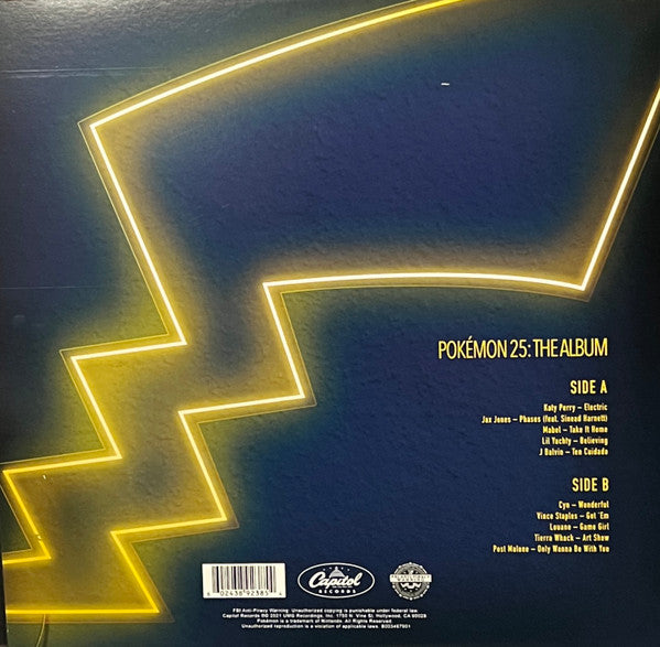 Various : Pokémon 25: The Album  (LP,Album,Compilation,Limited Edition)