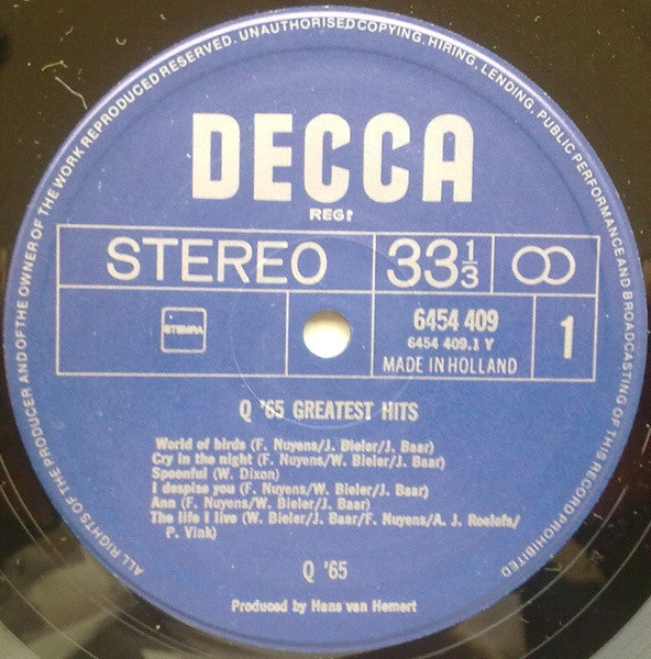 Q'65* : Greatest Hits (LP, Comp)