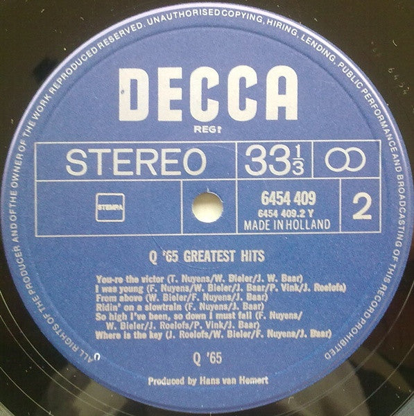 Q'65* : Greatest Hits (LP, Comp)