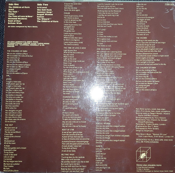 T. Rex : T. Rex (LP, Album)