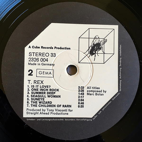 T. Rex : T. Rex (LP, Album)