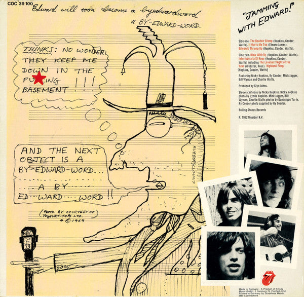 Nicky Hopkins, Ry Cooder, Mick Jagger, Bill Wyman, Charlie Watts : Jamming With Edward! (LP, Album)