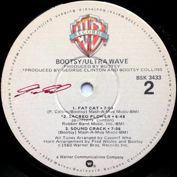 Bootsy* : Ultra Wave (LP, Album, Los)