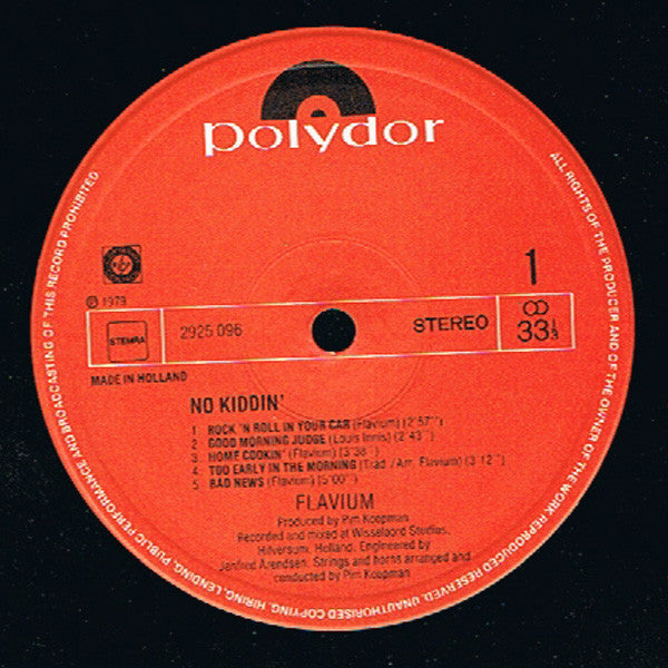 Flavium : No Kiddin' (LP, Album)