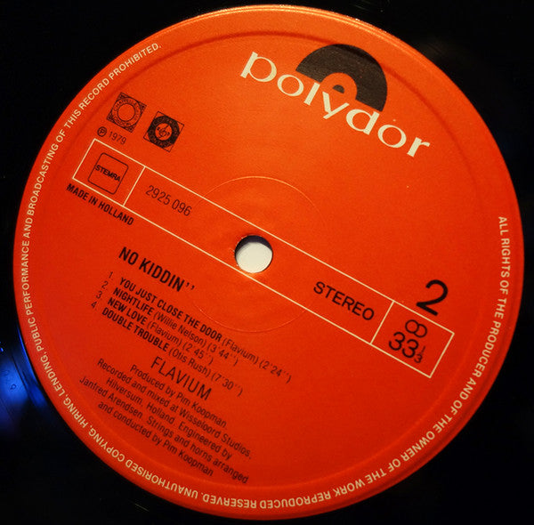 Flavium : No Kiddin' (LP, Album)