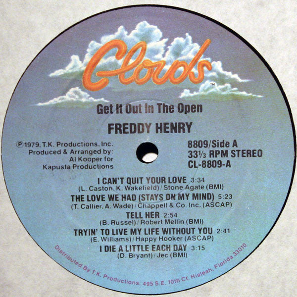 Freddy Henry : Get It Out In The Open (LP, Album, Pre)