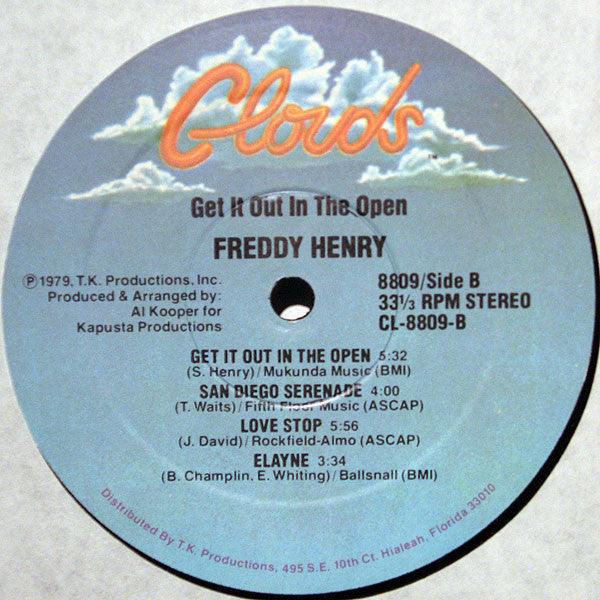 Freddy Henry : Get It Out In The Open (LP, Album, Pre)