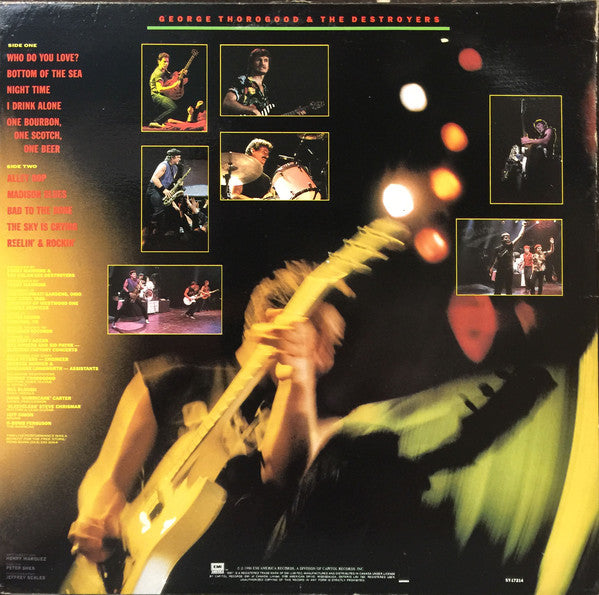 George Thorogood & The Destroyers : Live (LP, Album)