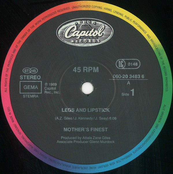 Mother's Finest - Legs And Lipstick (12", Single) - De Platen Aap – Vinylwinkel in Brielle & online webshop voor muziekliefhebbers
