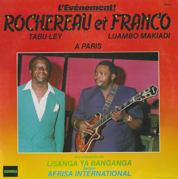 Tabu Ley Rochereau Et Franco : L'Evénement! Rochereau Et Franco A Paris (LP,Album,Stereo)