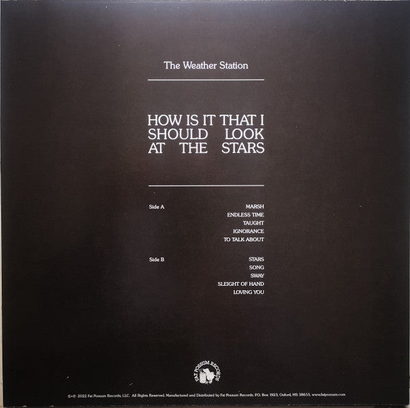 The Weather Station - How Is It That I Should Look At The Stars (LP, Album) - De Platen Aap – Vinylwinkel in Brielle & online webshop voor muziekliefhebbers