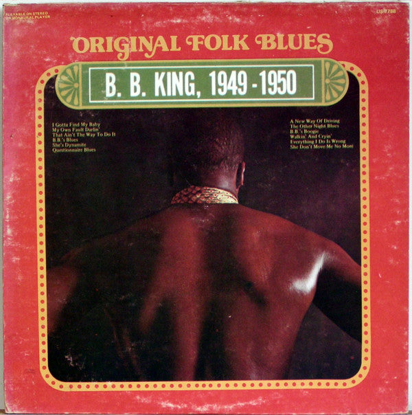 B.B. King : B. B. King, 1949 - 1950 (LP, Comp, RE)