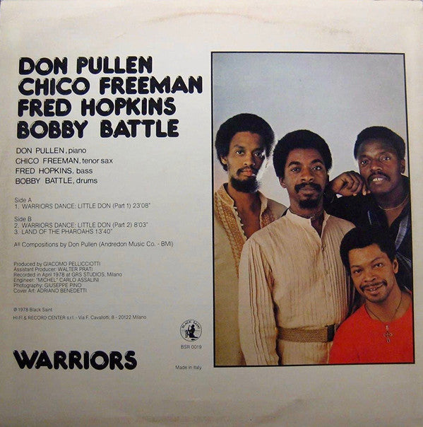 Don Pullen, Chico Freeman, Fred Hopkins, Bobby Battle : Warriors (LP, Album)