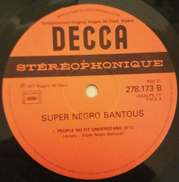 Super Negro Bantous : Super Negro Bantous (LP, Album)