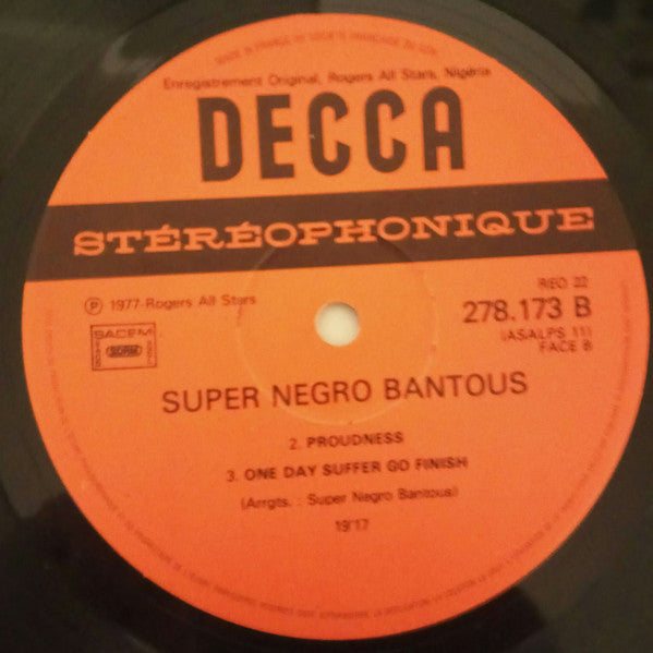 Super Negro Bantous : Super Negro Bantous (LP, Album)