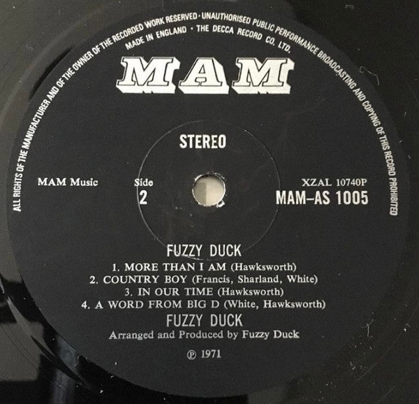Fuzzy Duck : Fuzzy Duck (LP, Album)