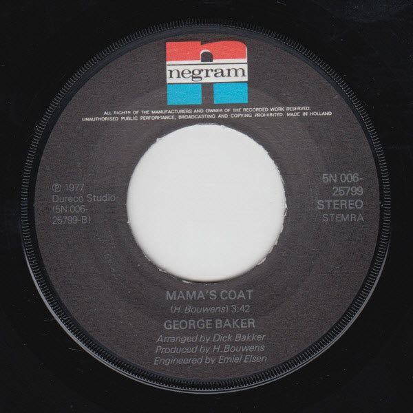 George Baker : Rosita (7", Single)