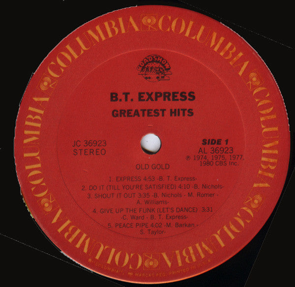 BT Express* : Greatest Hits (LP, Comp)